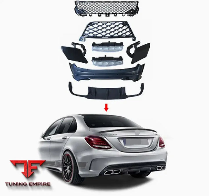 MERCEDES BENZ C CLASS W204 UPGRADE TO C63 AMG BODY KIT