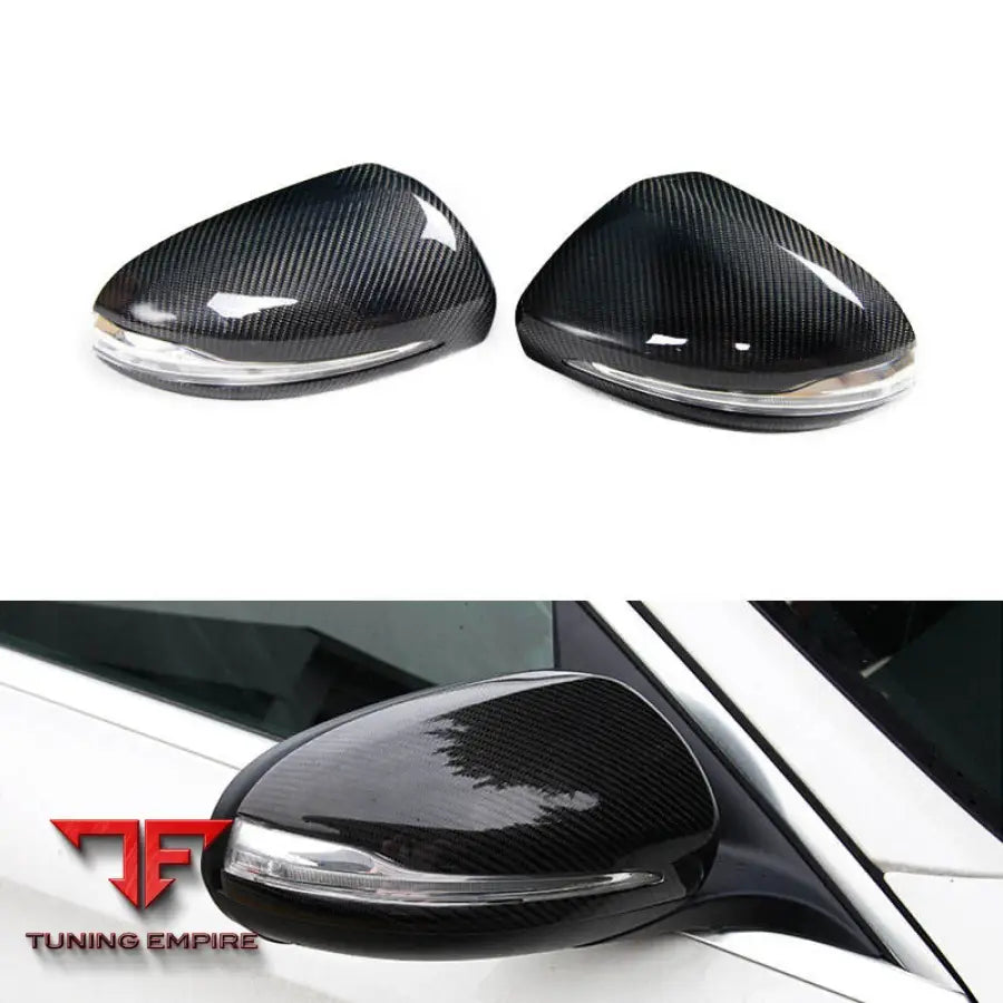 MERCEDES BENZ C CLASS W205 CARBON FIBER SIDE MIRROR COVER 2015 2021Y