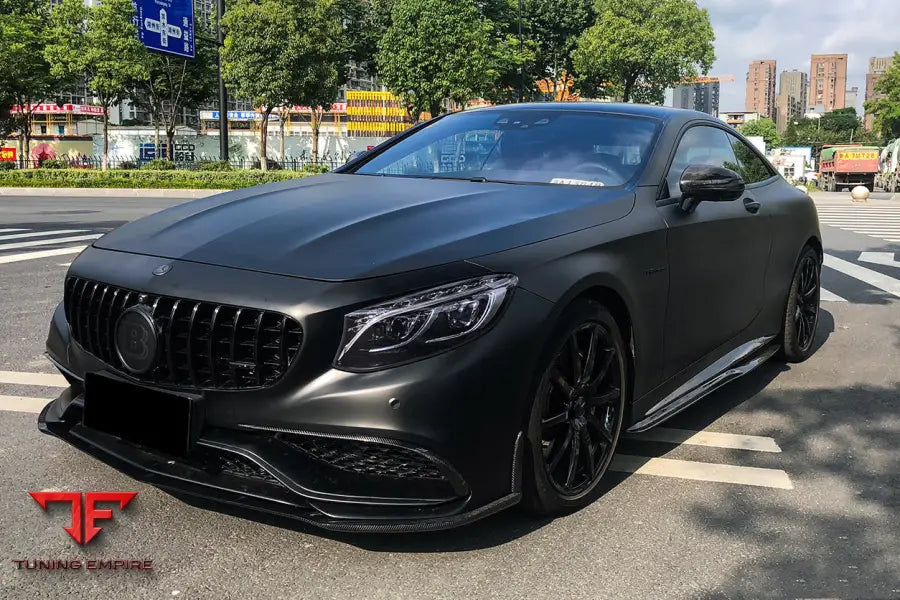 MERCEDES-BENZ C217 S63 S65 AMG COUPE BKSS STYLE CARBON FIBER FRONT LIP BSD
