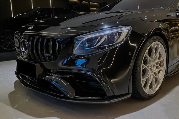 MERCEDES-BENZ C217 S63 & S65 AMG COUPE BKSS STYLE CARBON FIBER FRONT LIP BSD