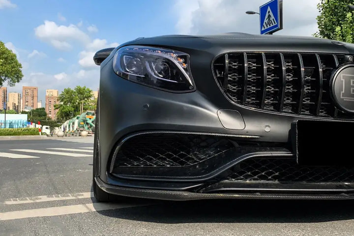 MERCEDES-BENZ C217 S63 S65 AMG COUPE BKSS STYLE CARBON FIBER FRONT LIP BSD