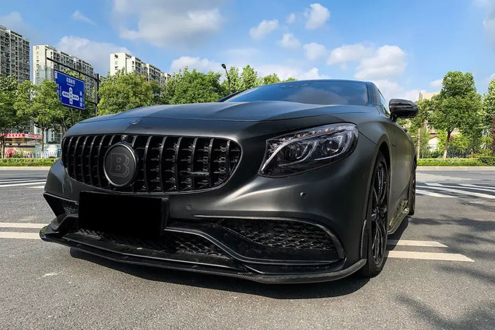 MERCEDES-BENZ C217 S63 S65 AMG COUPE BKSS STYLE CARBON FIBER FRONT LIP BSD