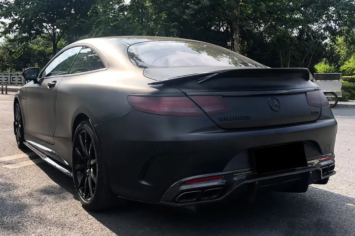 MERCEDES-BENZ C217 S63 & S65 AMG COUPE BKSS STYLE CARBON FIBER REAR DIFFUSER BSD