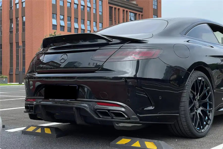 MERCEDES-BENZ C217 S63 & S65 AMG COUPE BKSS STYLE CARBON FIBER REAR DIFFUSER BSD