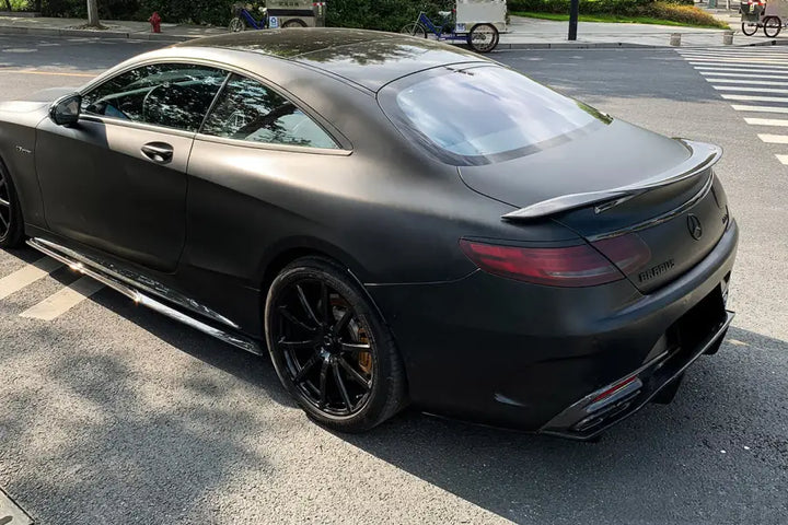 MERCEDES-BENZ C217 S63 & S65 AMG COUPE BKSS STYLE CARBON FIBER SIDE SKIRTS BSD