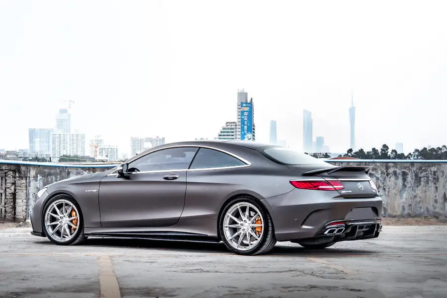 MERCEDES-BENZ C217 S63 & S65 AMG COUPE CARBON FIBER SIDE SKIRTS EXTENSION BSD
