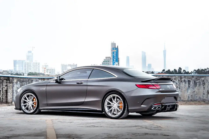 MERCEDES-BENZ C217 S63 & S65 AMG COUPE CARBON FIBER SIDE SKIRTS EXTENSION BSD