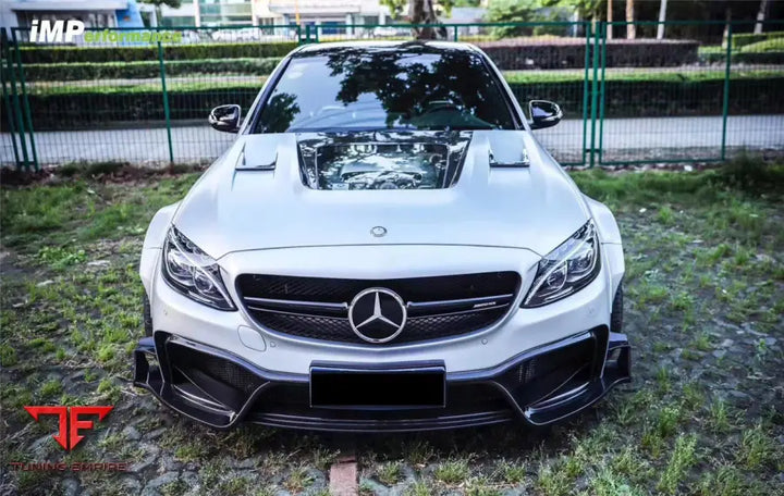 MERCEDES-BENZ W205 C63 & S AMG SEDAN IMP PERFORMANCE PARTIAL CARBON FIBER FULL BODY KIT BSD