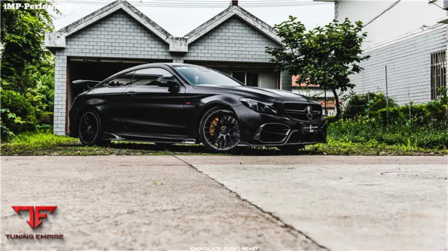 MERCEDES-BENZ C63 C-CLASS COUPE IMP PERFORMANCE CARBON FIBER SIDE SKIRTS BSD