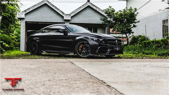 MERCEDES-BENZ C63 C-CLASS COUPE IMP PERFORMANCE CARBON FIBER SIDE SKIRTS BSD