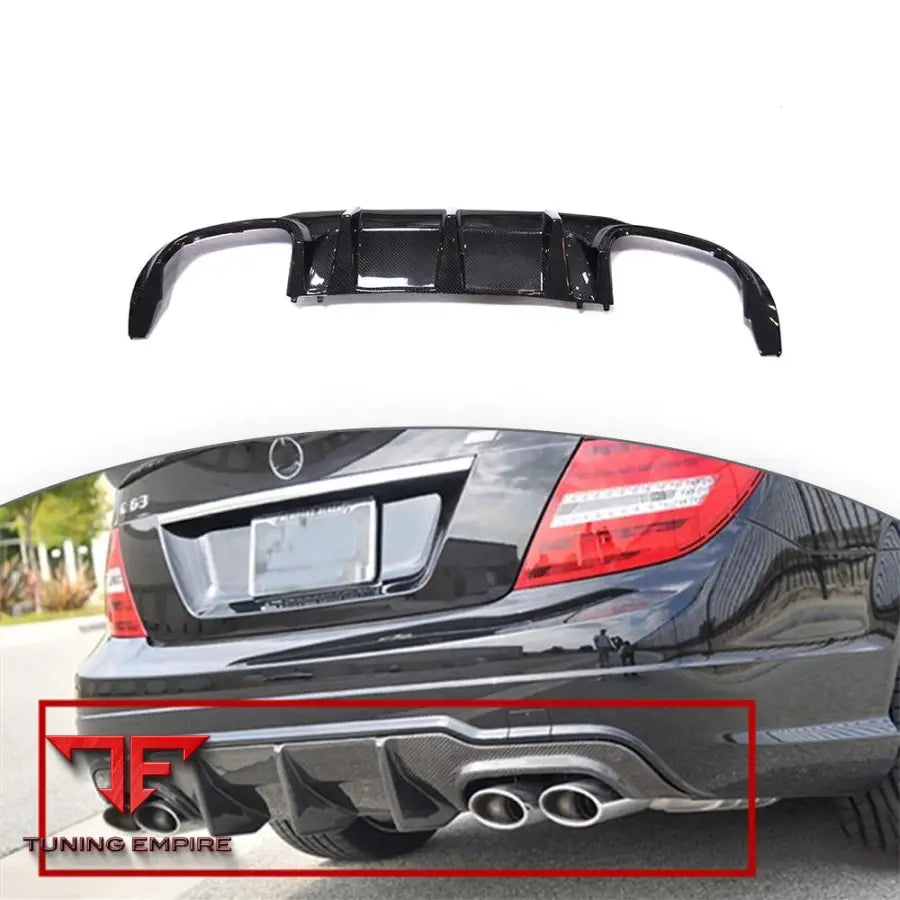 MERCEDES BENZ C CLASS W204 C63 REAR BUMPER DIFFUSER