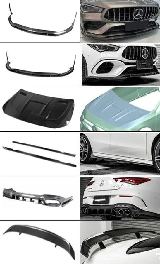 MERCEDES BENZ CLA-CLASS (W118) CARBON FIBER PARTS