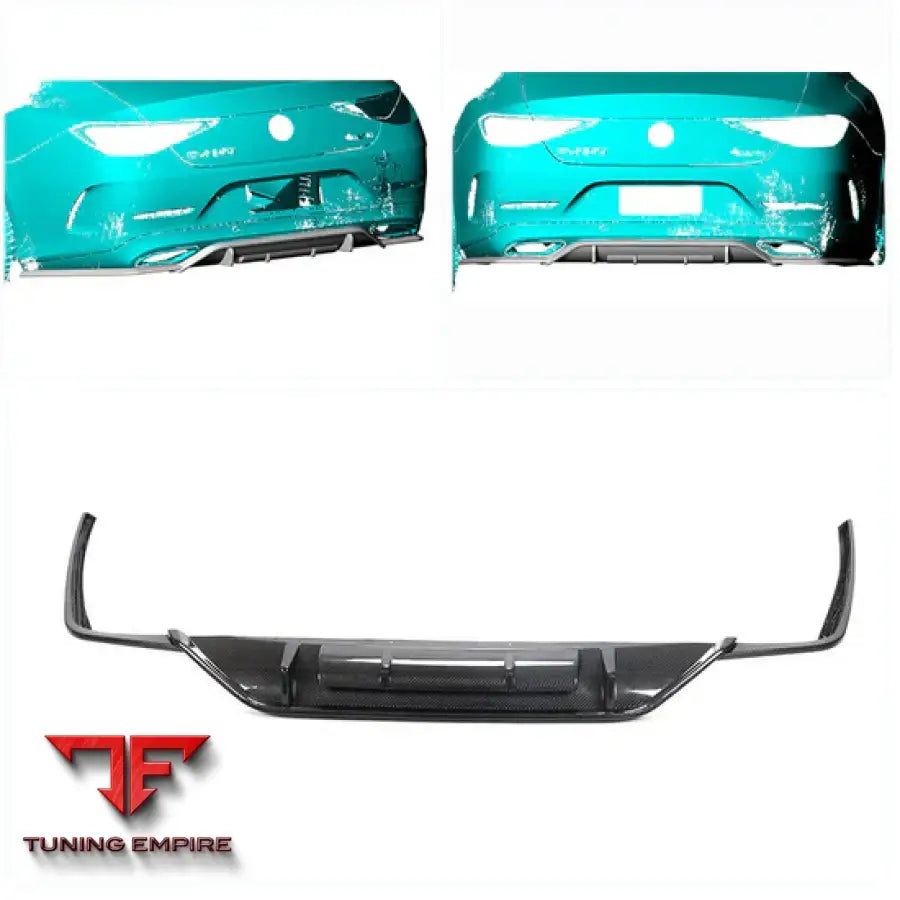 MERCEDES BENZ CLS CLASS C257 CLS300/CLS350/CLS450 SPORT SEDAN CARBON FIBER REAR BUMPER DIFFUSER 2018-2020Y