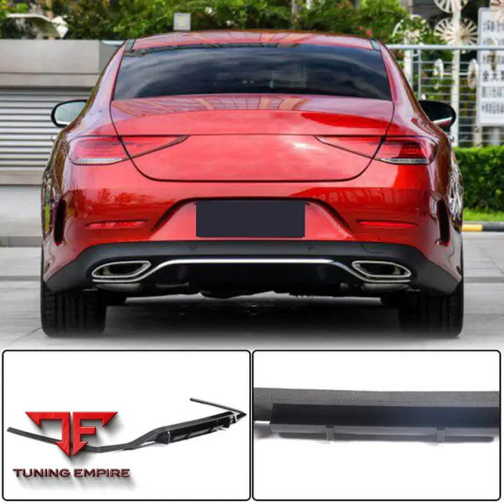 MERCEDES BENZ CLS CLASS C257 CLS300/CLS350/CLS450 SPORT SEDAN CARBON FIBER REAR BUMPER DIFFUSER 2018-2020Y