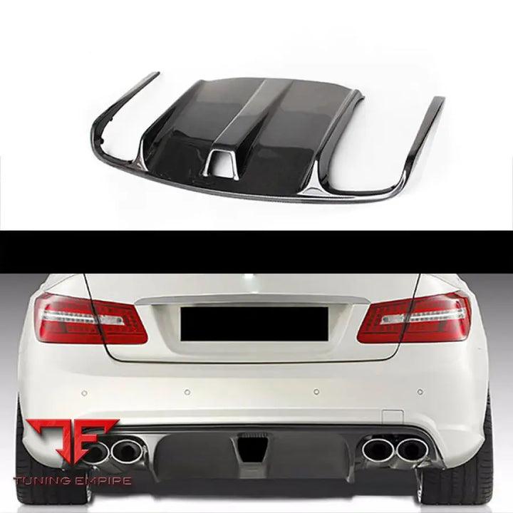 MERCEDES BENZ E CLASS W207 COUPE CARBON FIBER REAR DIFFUSER 2010-2013Y