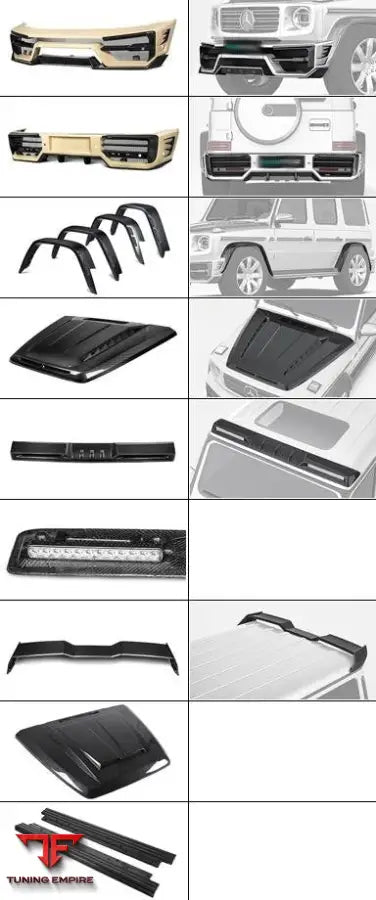 MERCEDES BENZ G-CLASS CARBON BODY KIT W464 2019-2023