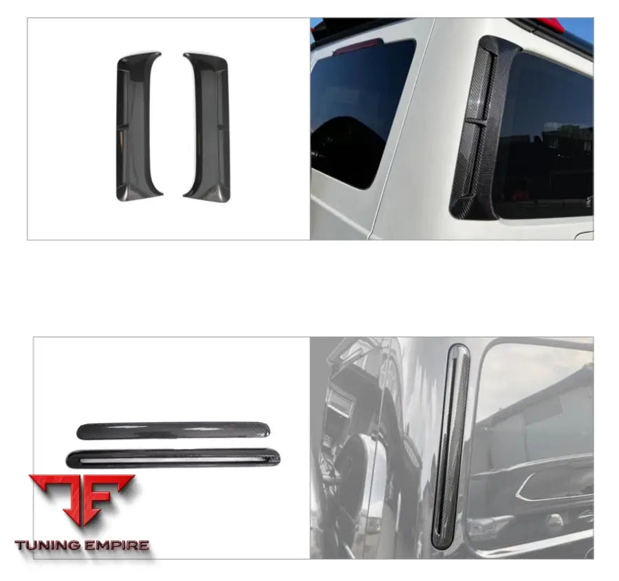 MERCEDES BENZ G-CLASS W464 D PILLAR AIR VENTS DRY CARBON