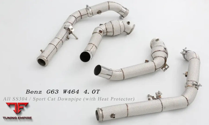 Mercedes Benz G Class Amg G63 W464 All Ss304 Cat Downpipe With Heat Shield Exhaust System