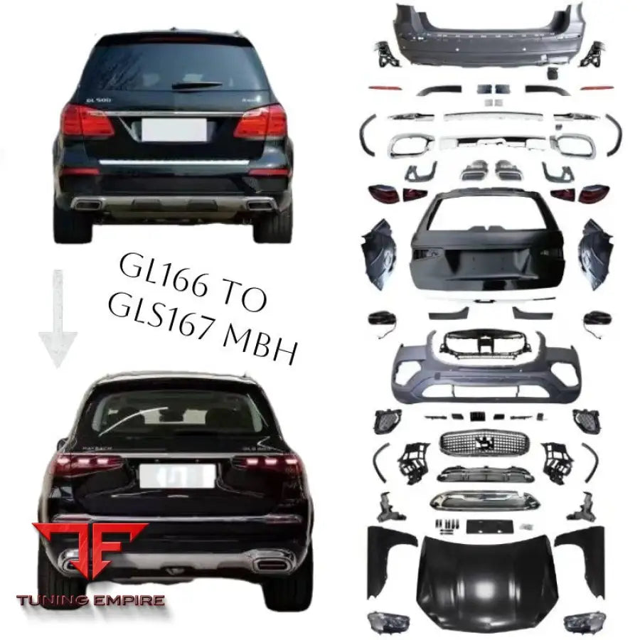 MERCEDES-BENZ X167 TO GL/GLS166 FRONT & REAR BUMPER