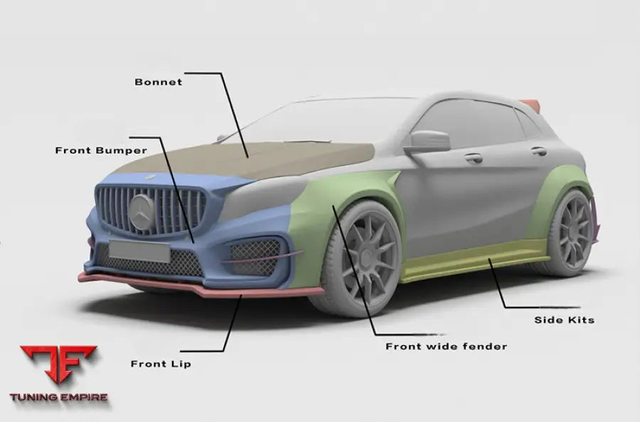 MERCEDES BENZ GLA45 CARBON FIBER BODY KIT PARTS