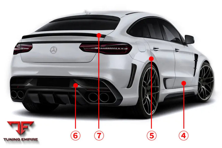 MERCEDES BENZ GLE CLASS COUPE BODY KIT 2016-2018Y