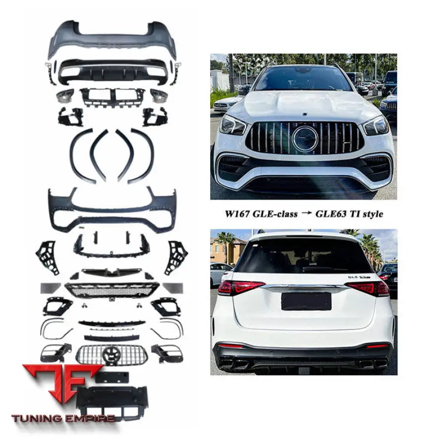 MERCEDES BENZ GLE CLASS W167 UPGRADE TO GLE63 TI STYLE CONVERSION BODY KIT