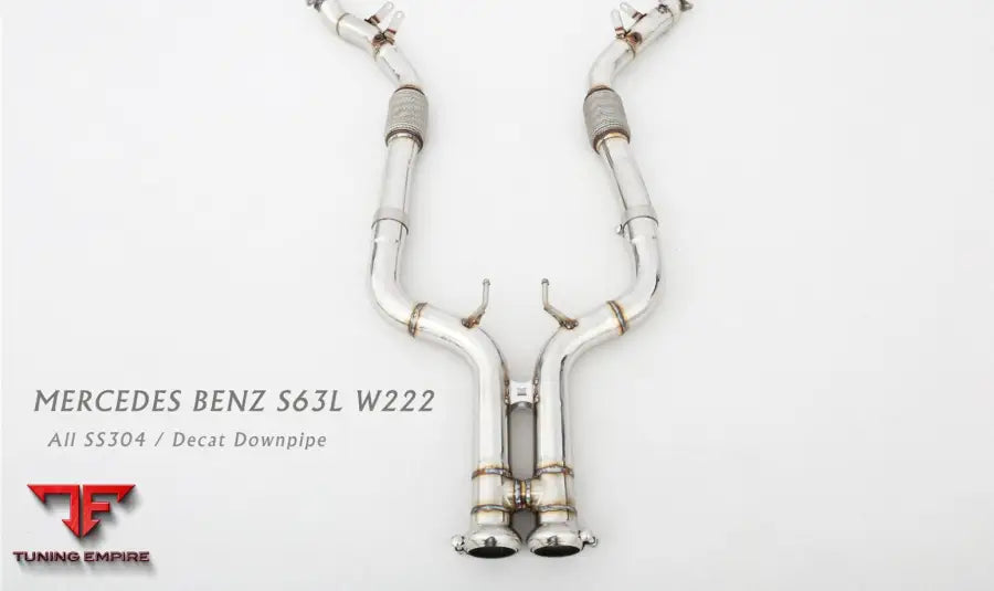 Mercedes Benz S Class Amg S63 W222 All Ss304 Catless Downpipe Exhaust System