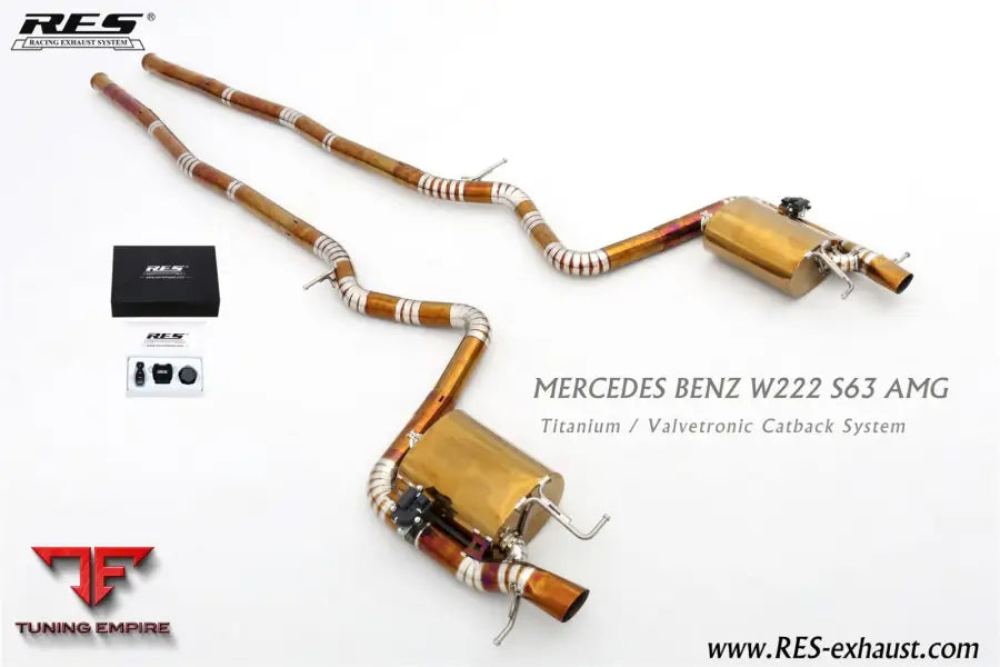 Mercedes Benz S Class Amg S63 W222 Titanium Valvetronic Exhaust System