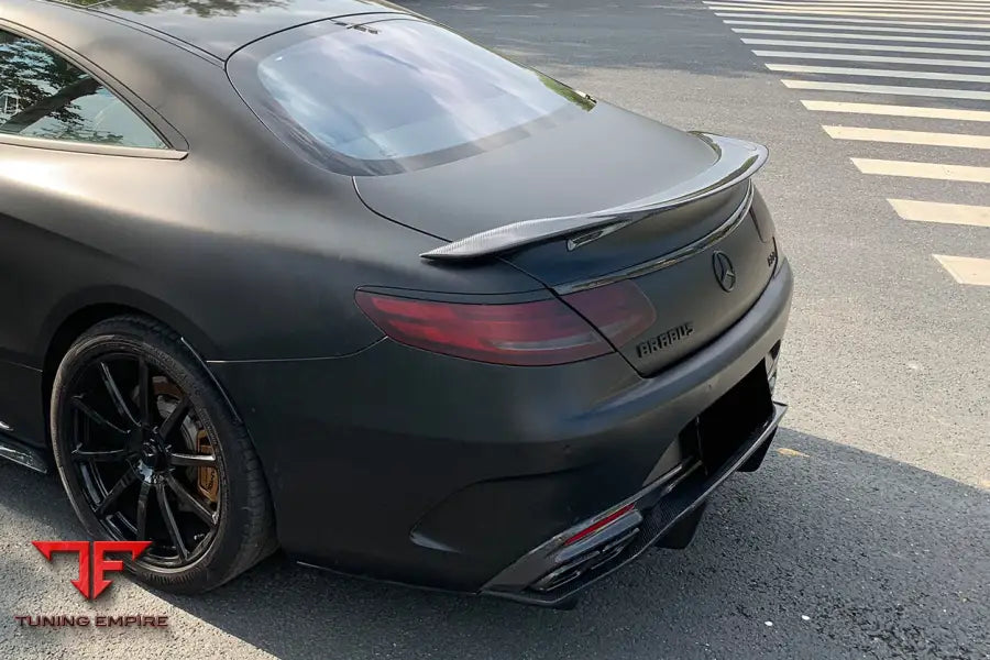 MERCEDES BENZ S CLASS C217 COUPE RT STYLE CARBON FIBER TRUNK SPOILER BSD