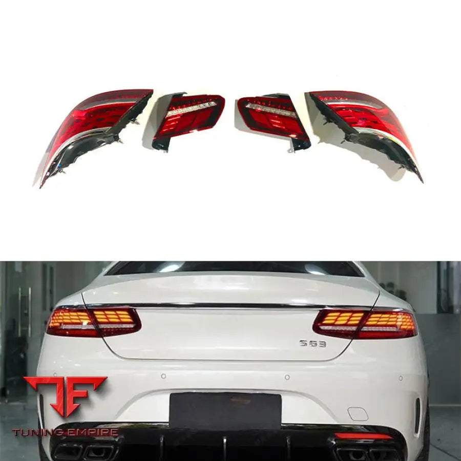 MERCEDES BENZ S CLASS W217 COUPE REAR TAILLIGHTS LAMP 2014Y