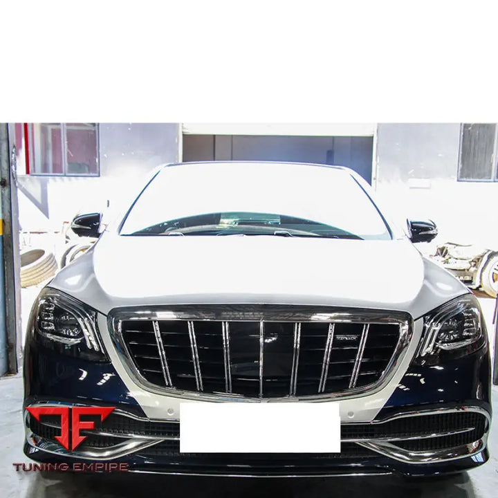 MERCEDES BENZ S CLASS W222 GLOSS BLACK FRONT GRILLE 2014 2020Y