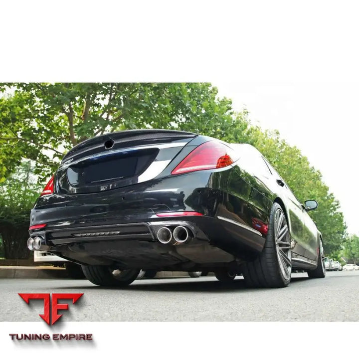 MERCEDES BENZ S CLASS W222 REAR DIFFUSER WITH EXHAUST TIPS 2014 2017Y