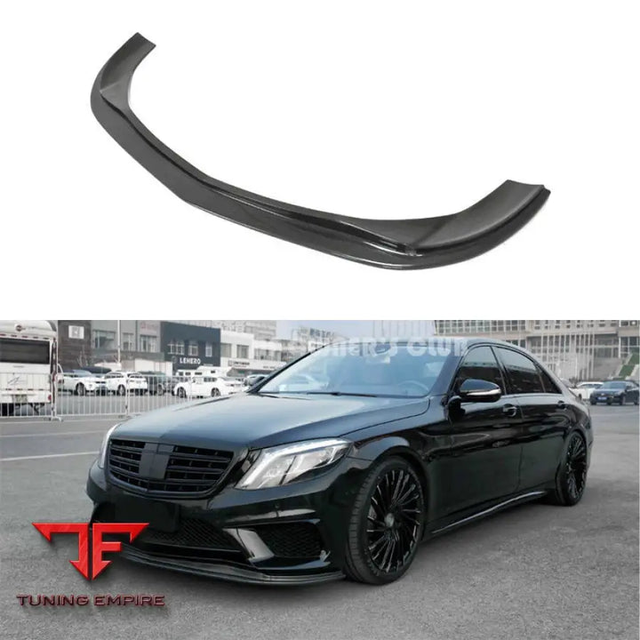 MERCEDES BENZ S CLASS W222 S63/S65 CARBON FIBER FRONT LIP 2014 2017Y