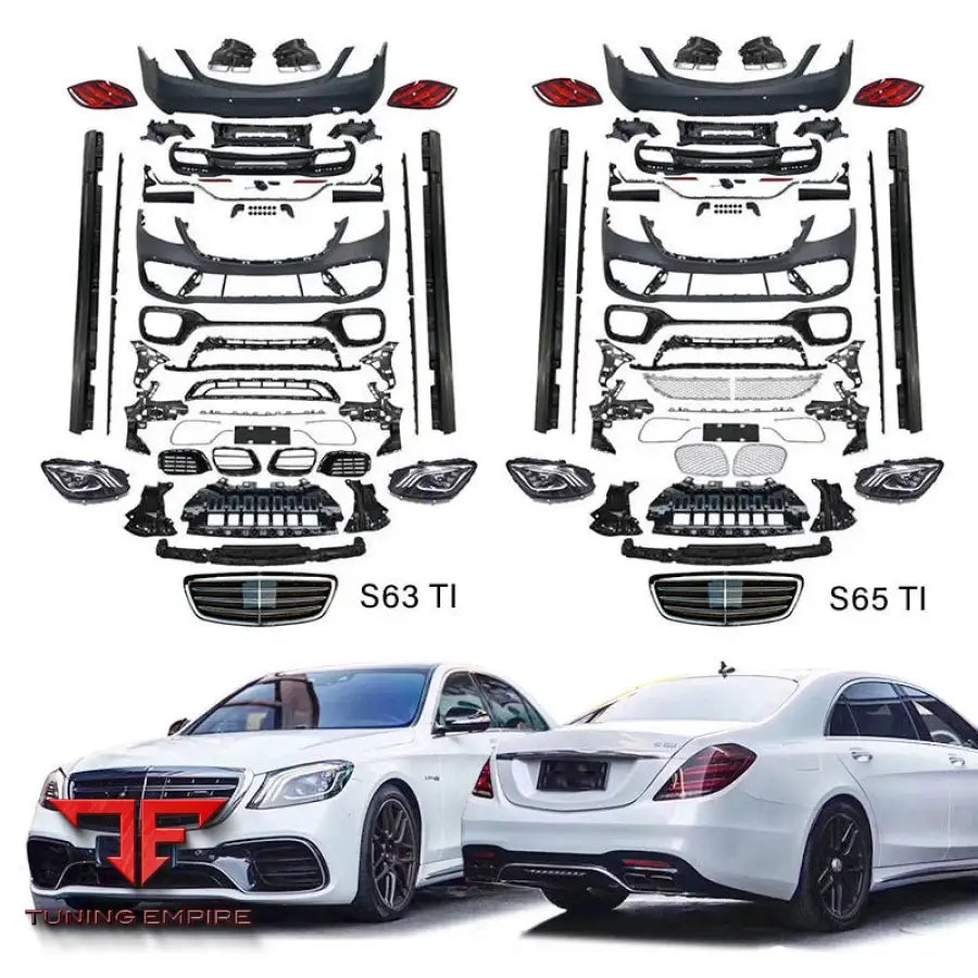 MERCEDES BENZ S CLASS W222 UPGRADE TO S63 S65 BODY KIT 2014 2018Y