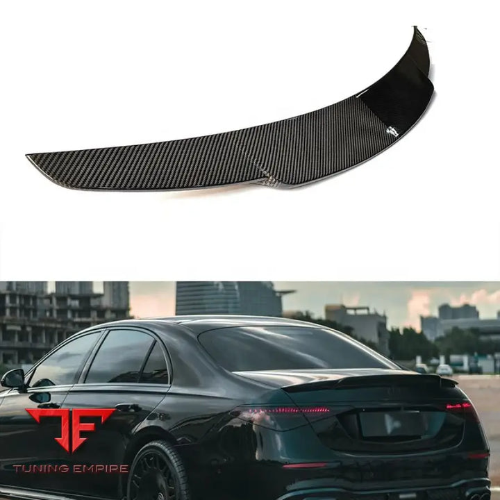 MERCEDES BENZ S CLASS W223 CARBON REAR WING SPOILER 2020Y
