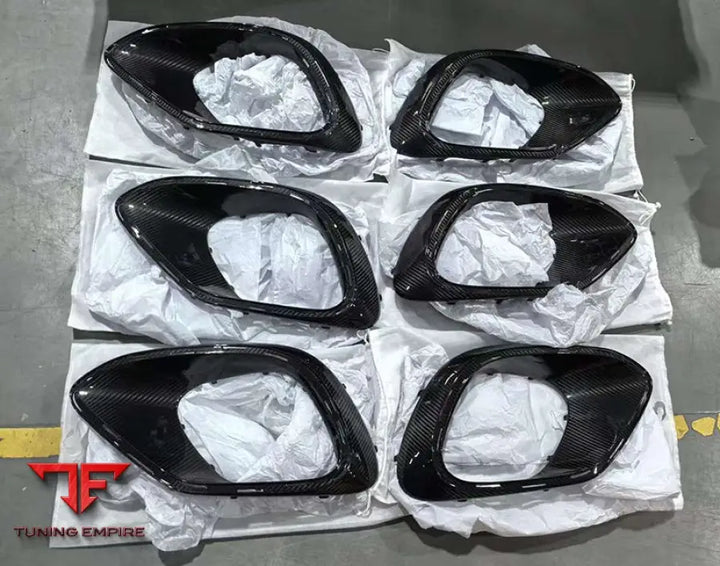 MERCEDES BENZ S CLASS W223 S63 CARBON FRONT BUMPER INTAKES COVER KIT