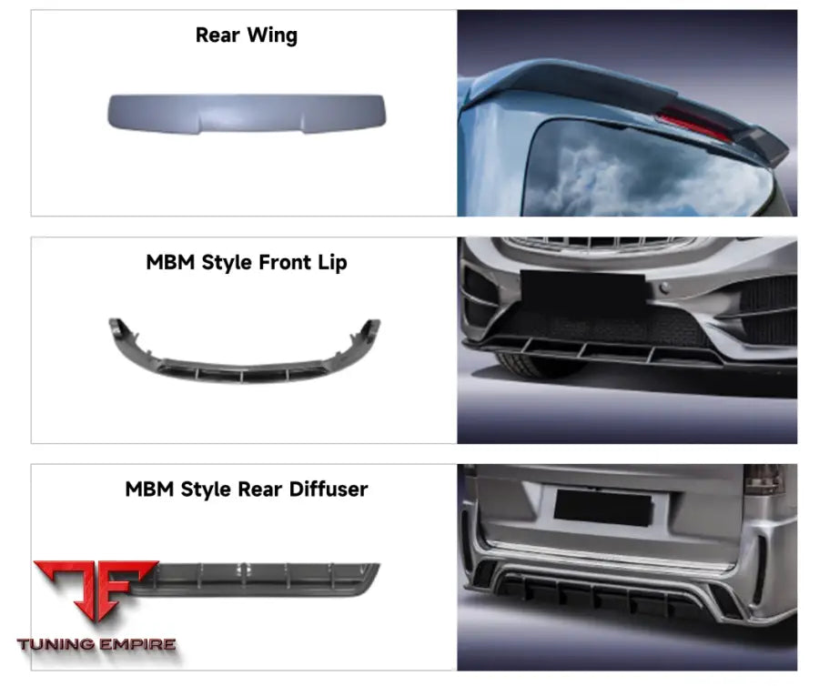 MERCEDES BENZ V CLASS MBM STYLE PARTS
