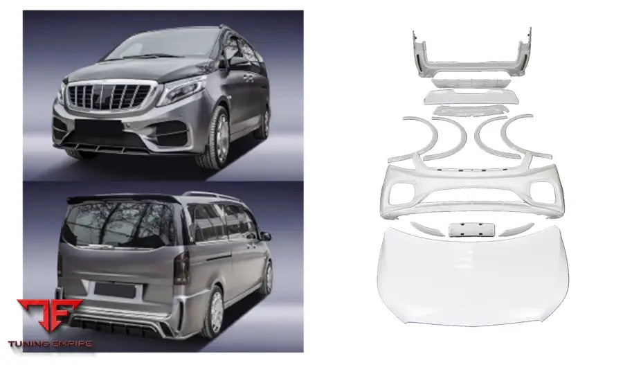 MERCEDES BENZ V CLASS MBM STYLE W447 2016 2023 TO 2024 OLD TO NEW BODY KIT