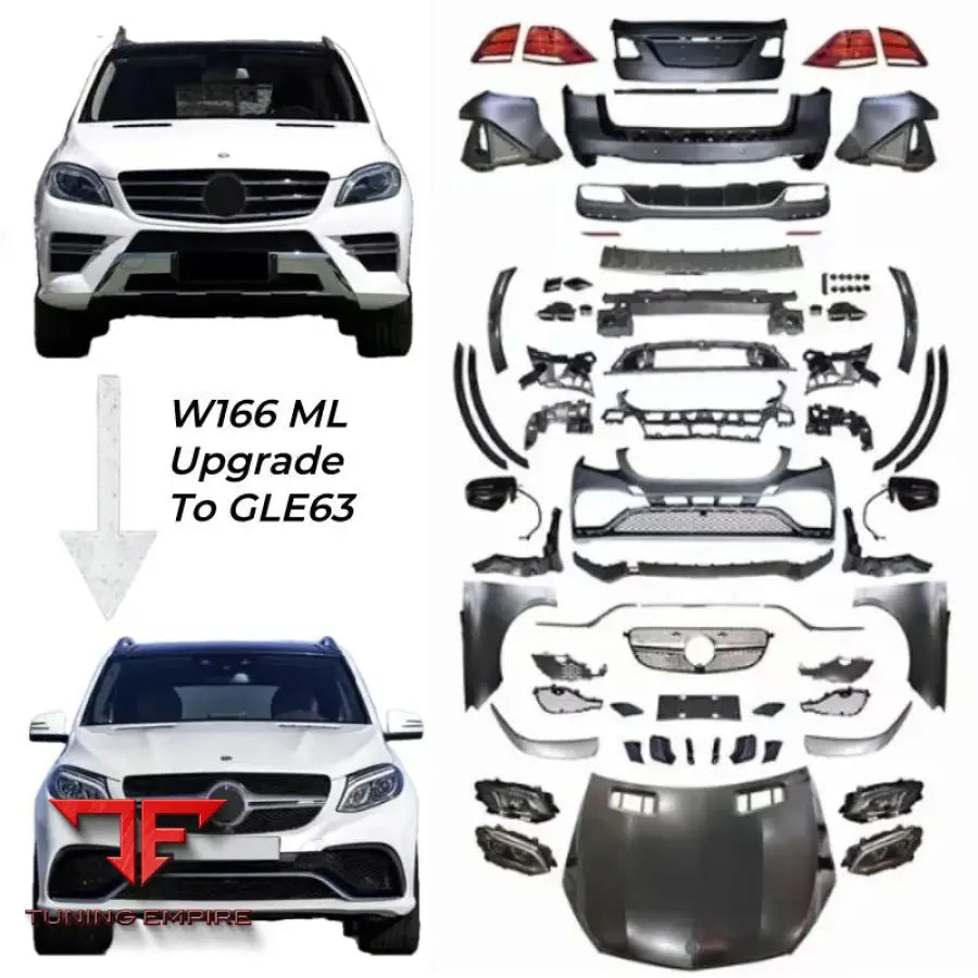 MERCEDES-BENZ W166 ML UPGRADE GLE63 AM STYLE BODY KIT