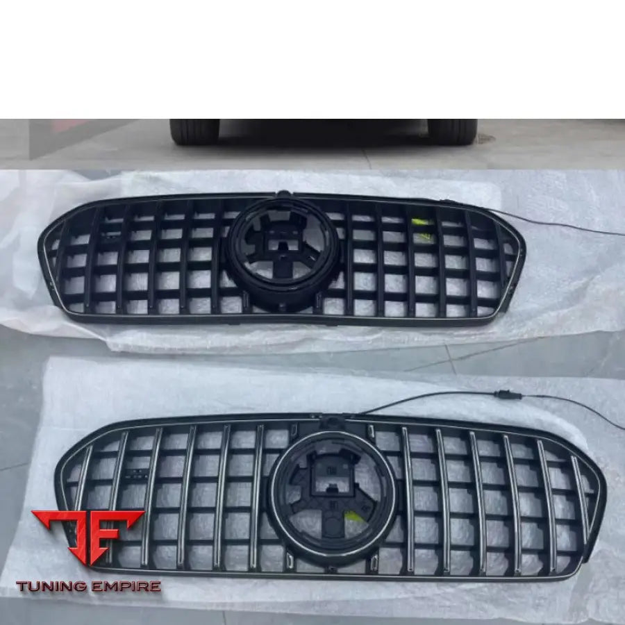 MERCEDES-BENZ W167 BLACK AND SILVER FRONT BUMPER MESH