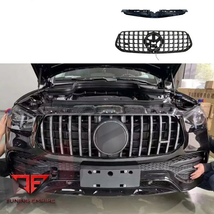 MERCEDES-BENZ W167 BLACK AND SILVER FRONT BUMPER MESH