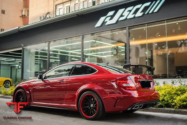 MERCEDES BENZ W204 C CLASS C63 AMG COUPE BKSS STYLE CARBON FIBER TRUNK SPOILER BSD