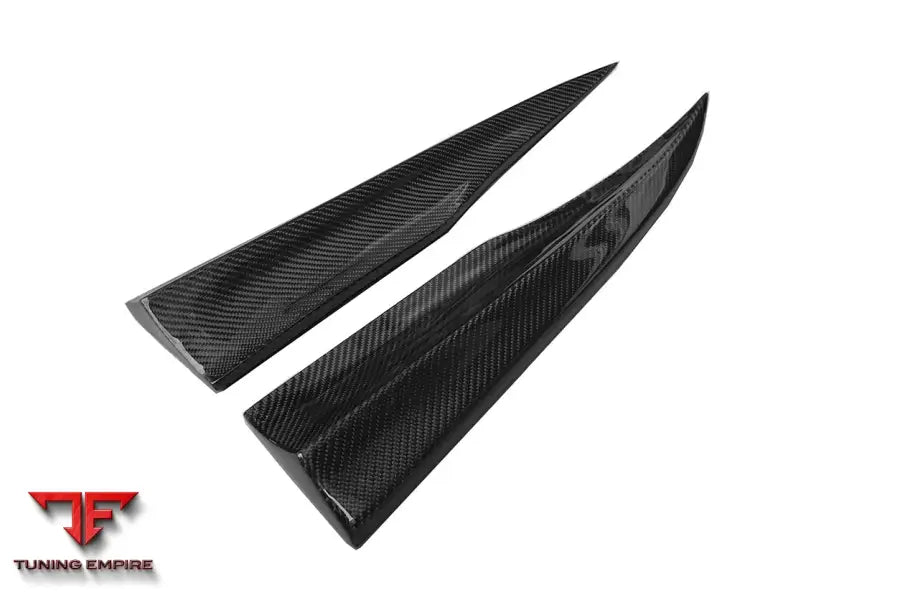 MERCEDES BENZ W204 C63 AMG RZS STYLE CARBON FIBER REAR BUMPER CAPS BSD