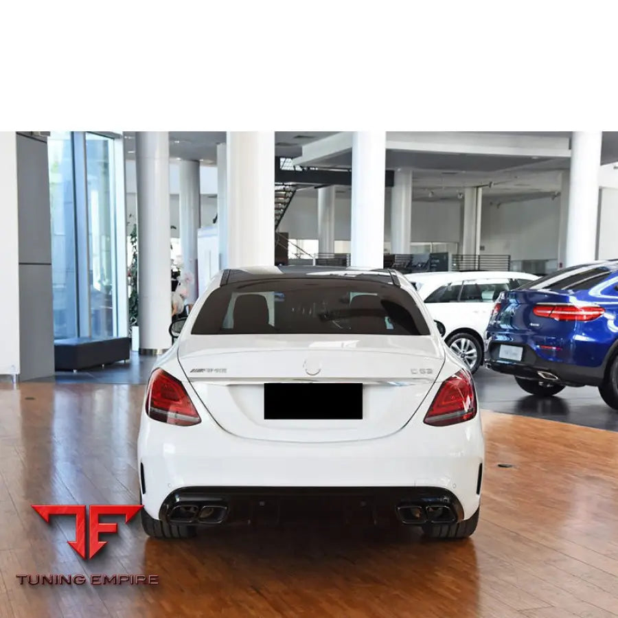 MERCEDES BENZ W205 C63 4 DOOR EXHAUST TIPS MODIFICATION