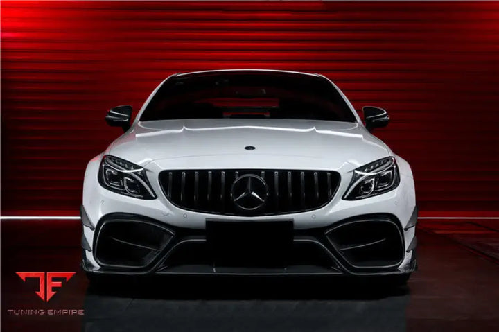 MERCEDES-BENZ W205 C63 & C63S AMG COUPE IMP CARBON FIBER GRILLE LOGO COVER BSD