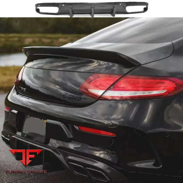 MERCEDES BENZ W205 C63 COUPE AM STYLE CARBON FIBER DIFFUSER