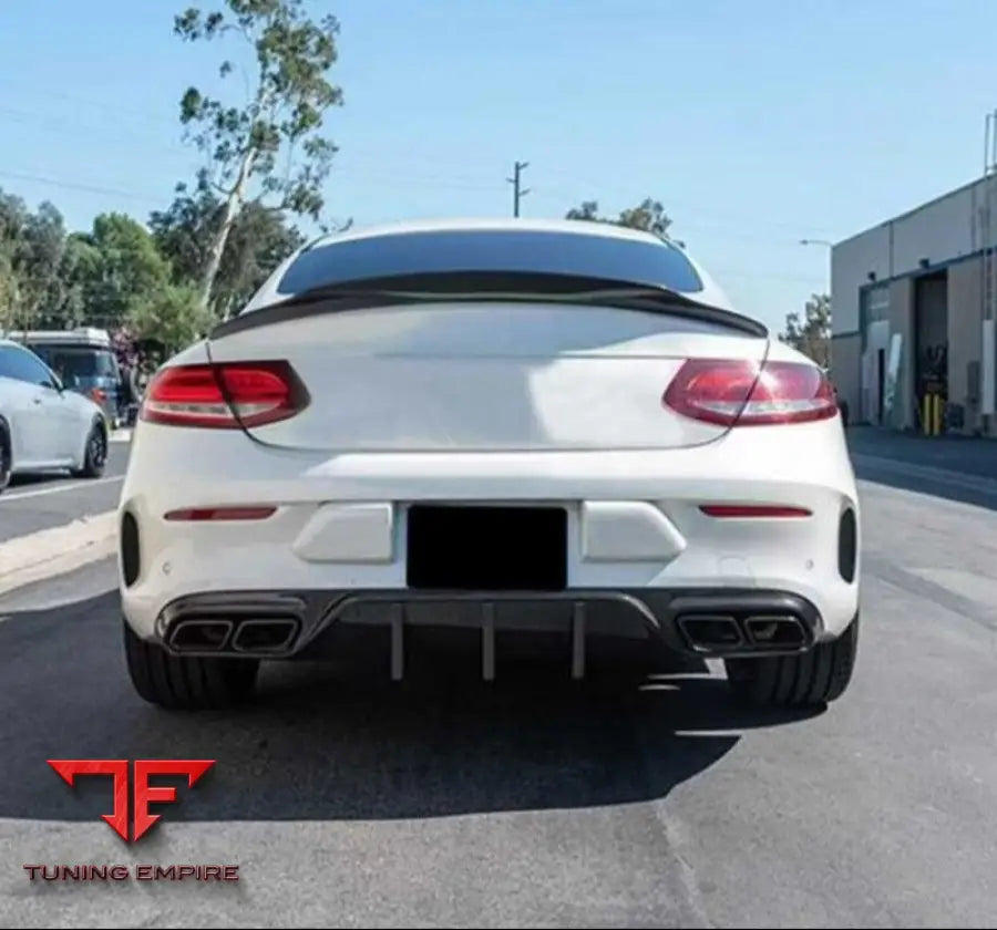 MERCEDES BENZ W205 C63 COUPE AM STYLE CARBON FIBER DIFFUSER