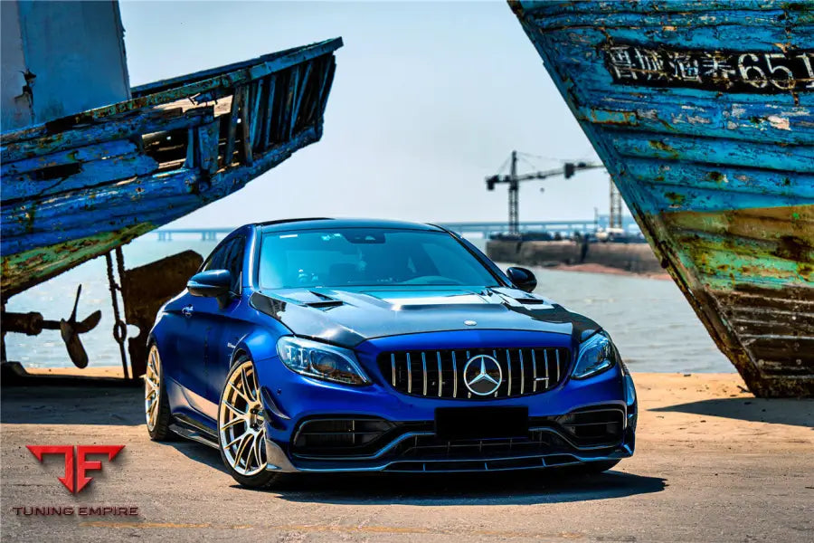 MERCEDES-BENZ W205 C63 & S AMG COUPE BR STYLE FRONT LIP BSD