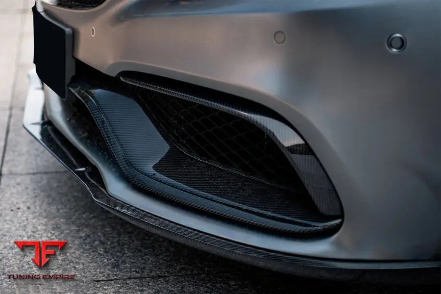 MERCEDES BENZ W205 C63S AMG COUPE BKSS STYLE CARBON FIBER FRONT LIP BSD