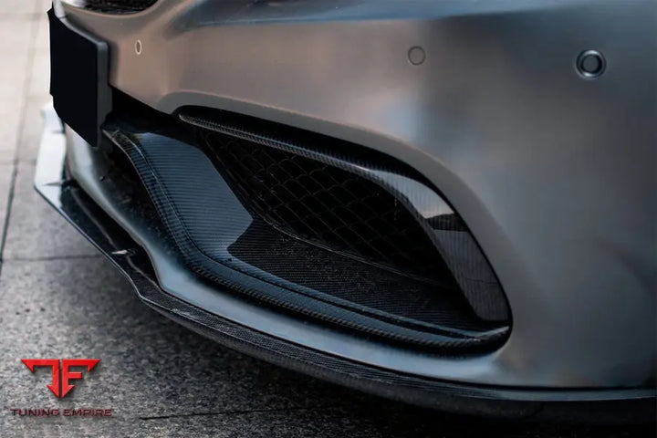 MERCEDES BENZ W205 C63S AMG COUPE BKSS STYLE CARBON FIBER FRONT LIP BSD